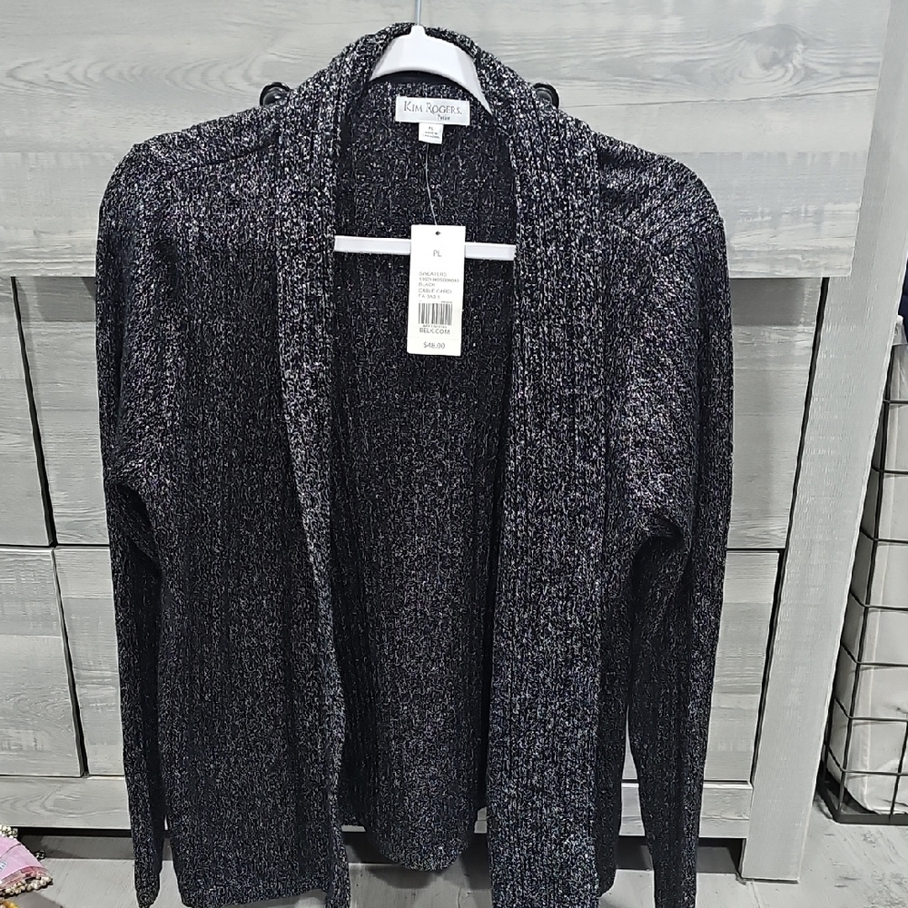 Kim Rogers Black Cardigan Sweater